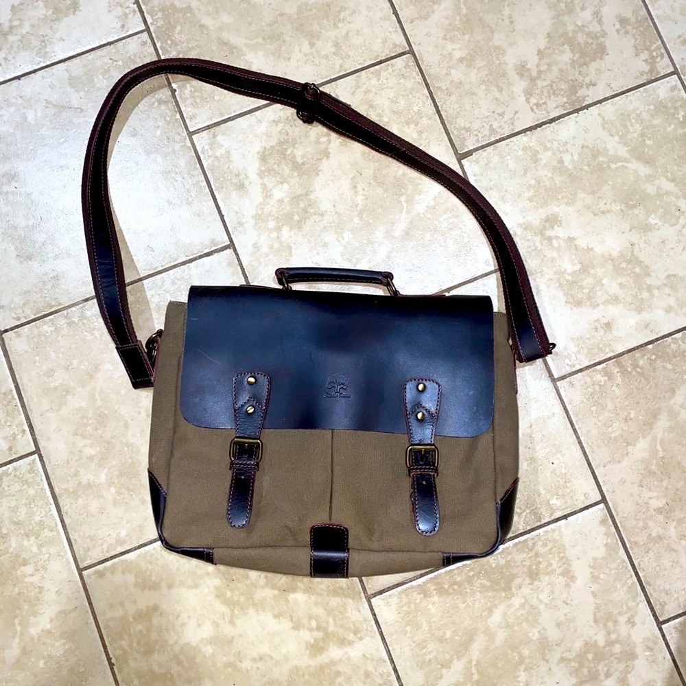 Leather Computer Bag - Picture 2 of 12